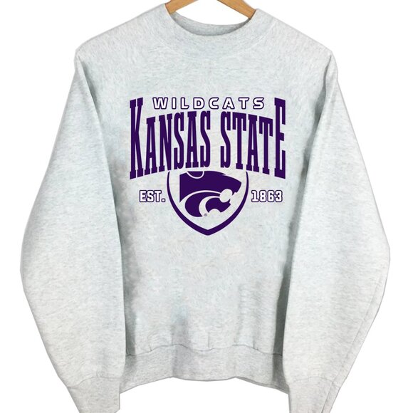 NCAA Kansas State Wildcats Sweatshirt KSU Kansas State University Shirt Sweater - Picture 1 of 2